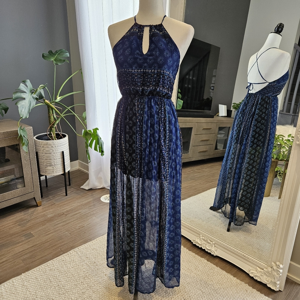 Halter maxi dress